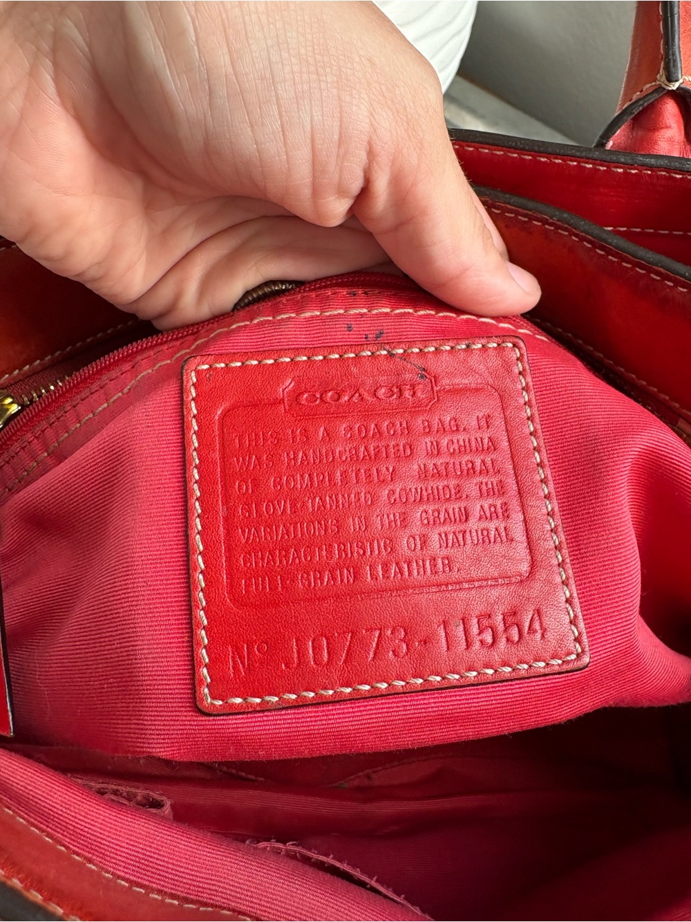 Coach orange Madeline Satchel shoulder bag - Picture 7 of 11